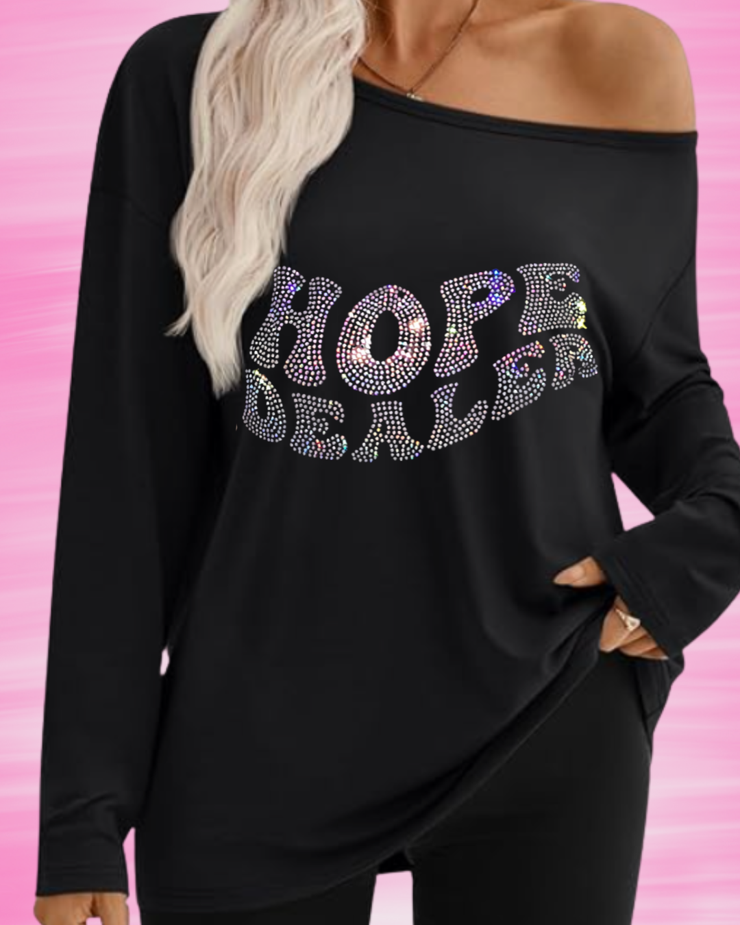 Long Sleeve Off the Shoulder Hope Dealer Wings